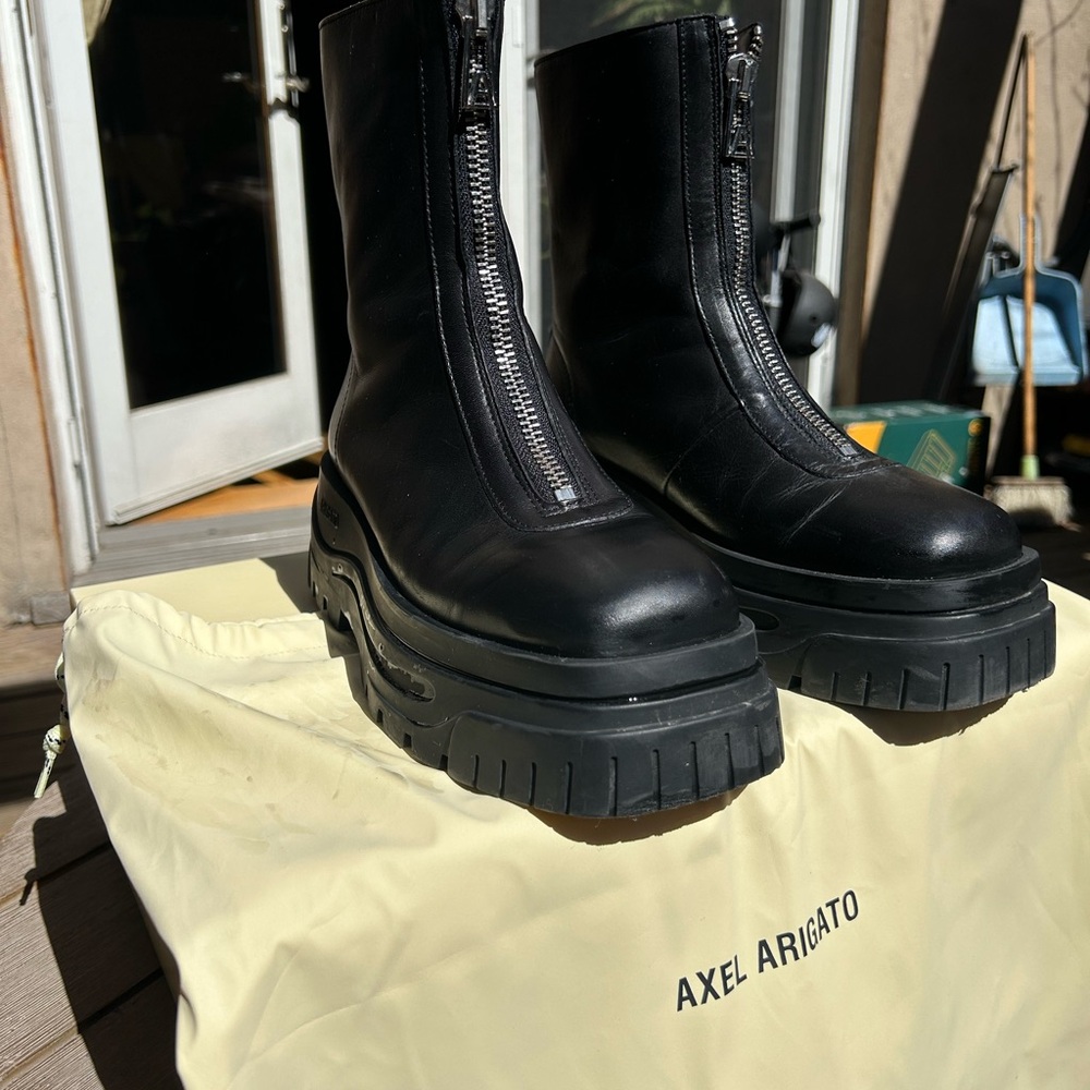 Axel Arigato Blyde Platform Leather Ankle boots - Picture 3 of 16